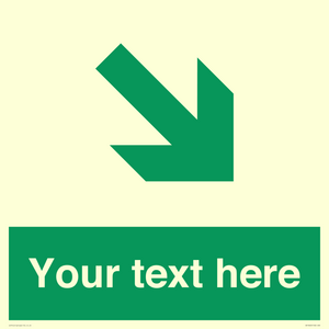 Custom Safe condition: Green Down right arrow